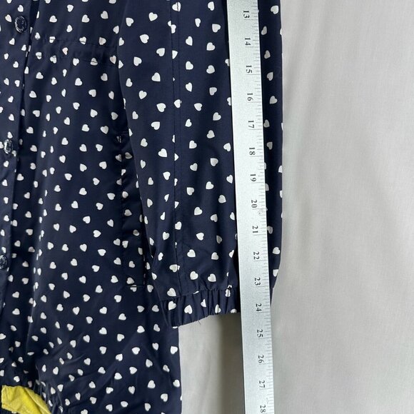 JOHNNIE B Jacket Youth 15-16Y Heart Allover Anorak Windbreaker Coat Hoodie Blue - Picture 10 of 11